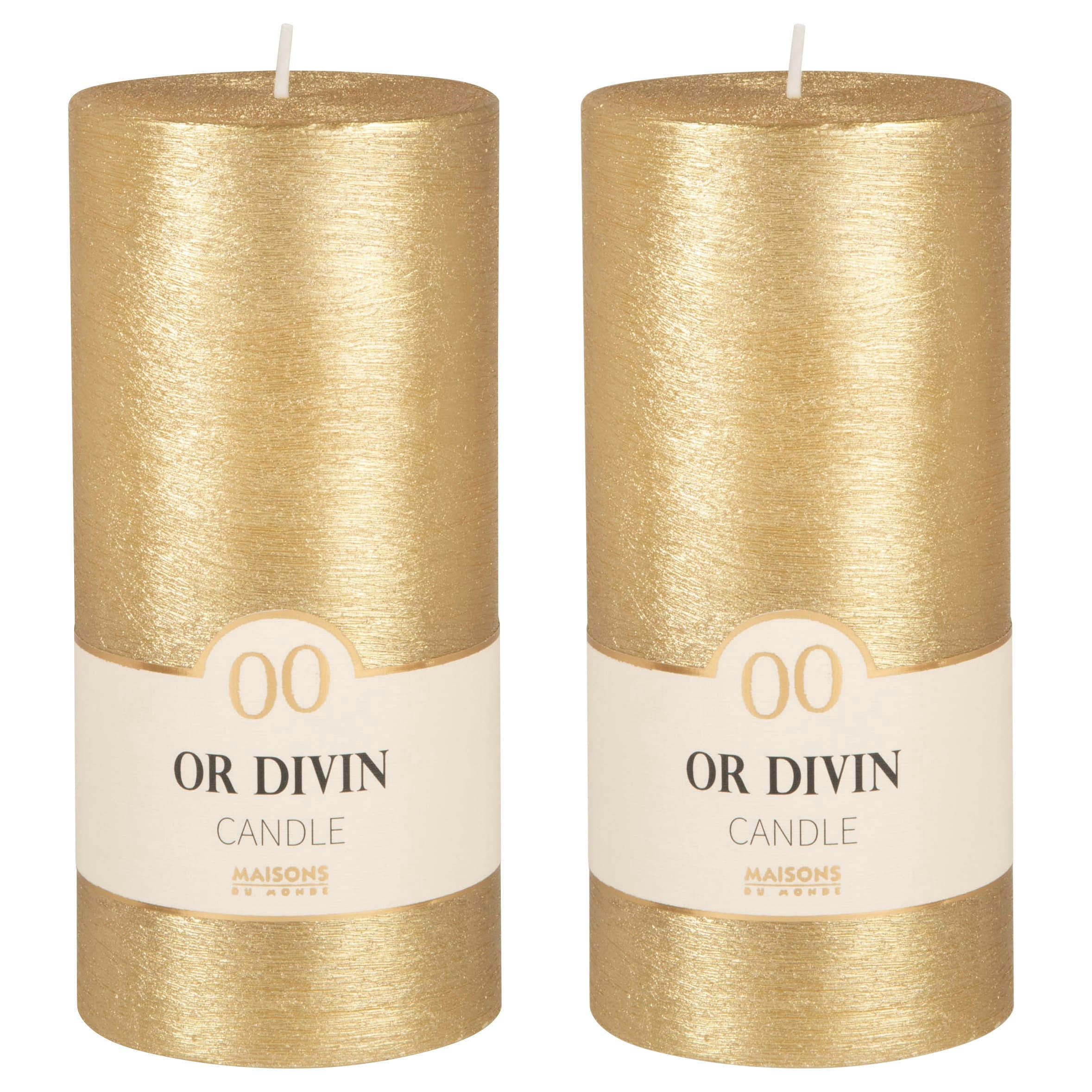 COLORAMA - Bougie dorée H15