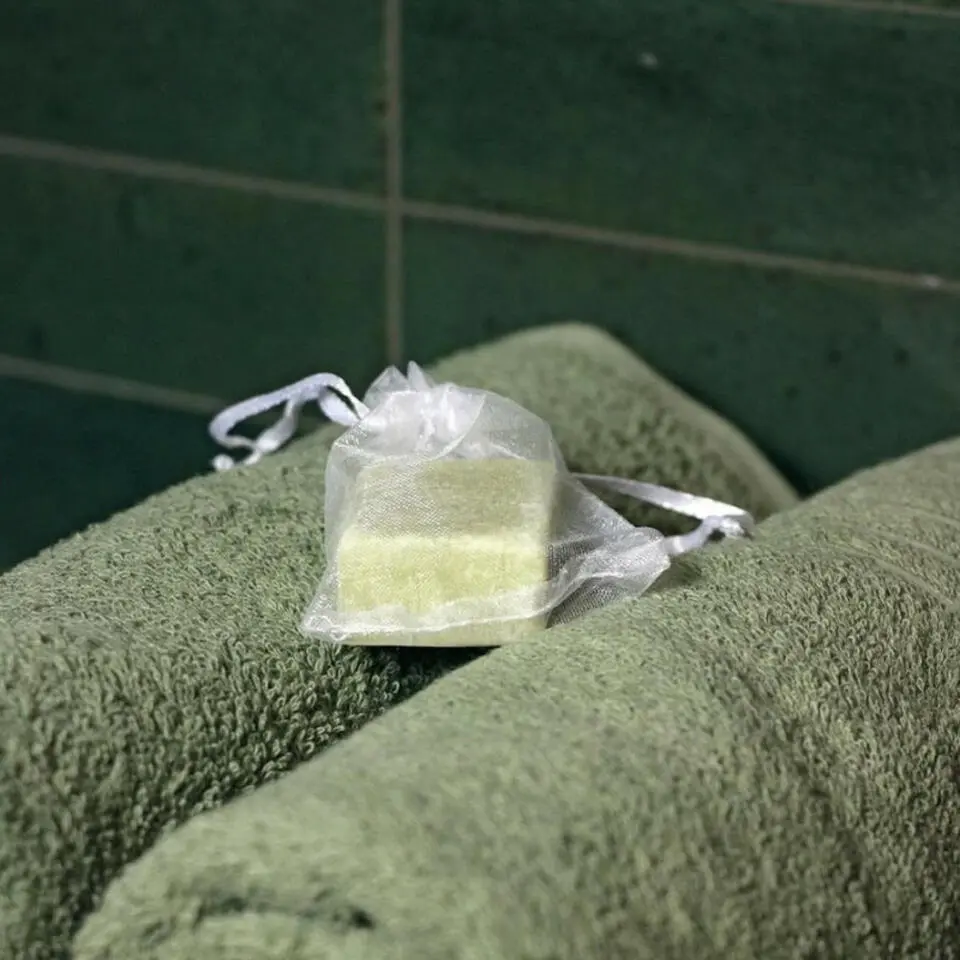 Ideas4seasons Amberblokjes/geurblokjes - dennen geur - 3x stuks