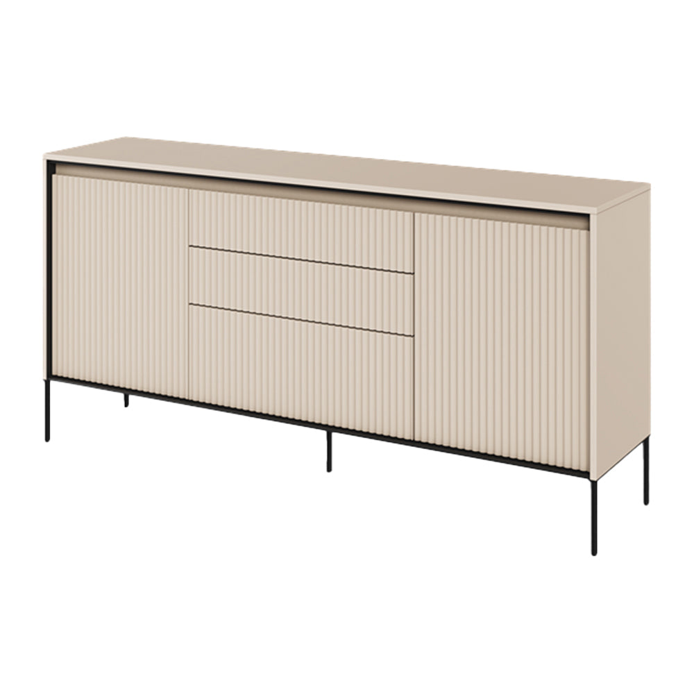 by fonQ Brive Dressoir B 167 cm - 2-deurs met Verlichting - Zand