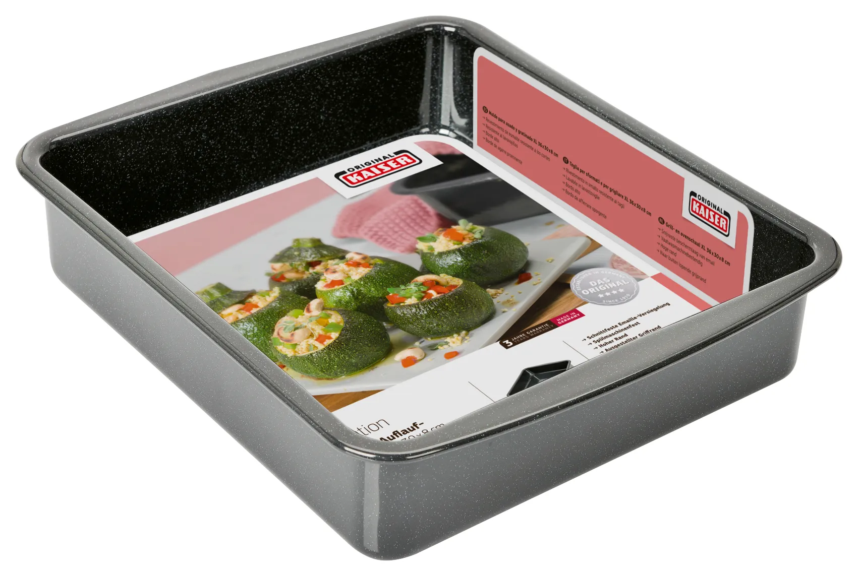 KAISER Inspiration Grilling and Baking Dish XL, 36 x 30 x 8 cm