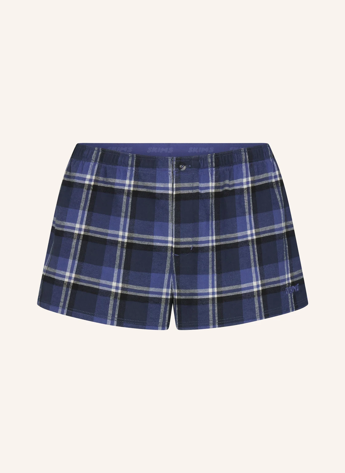 SKIMS Schlafshorts FLANNEL aus Flanell