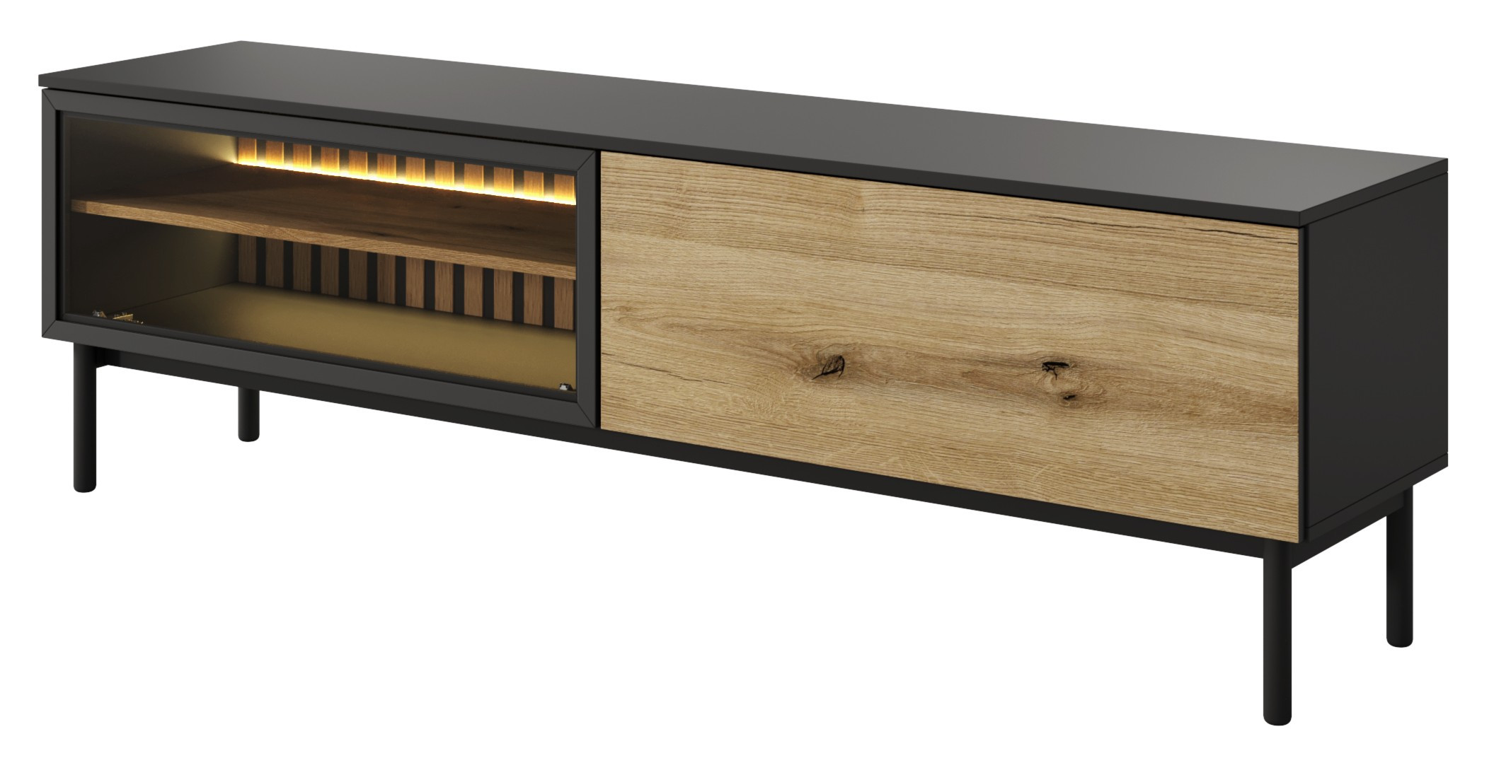 Szafka RTV 180 2D LONG z LED
