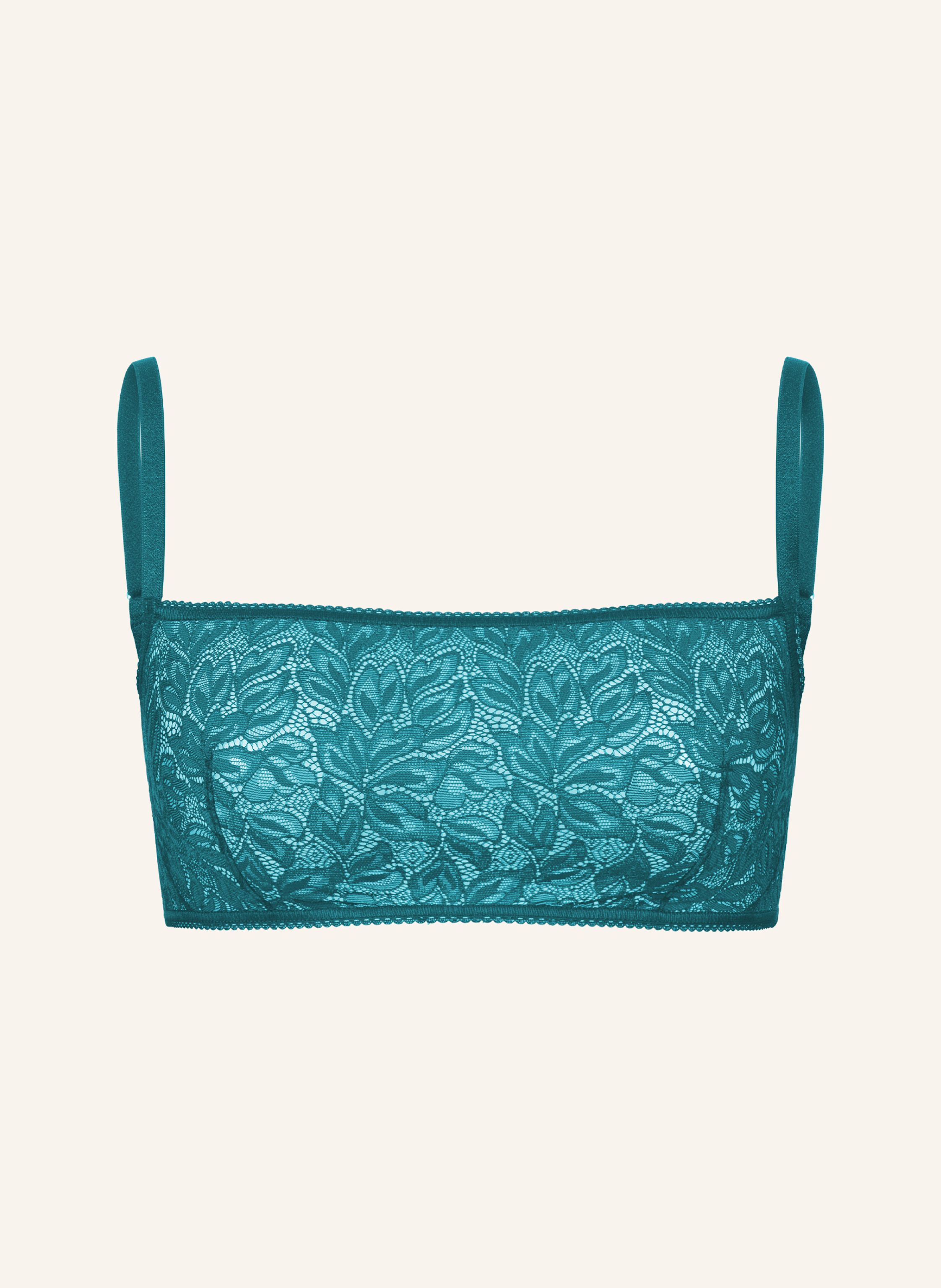erlich textil Iconic Lace Bandeau Bralette bügellos aus Spitze - verstellbare Träger
