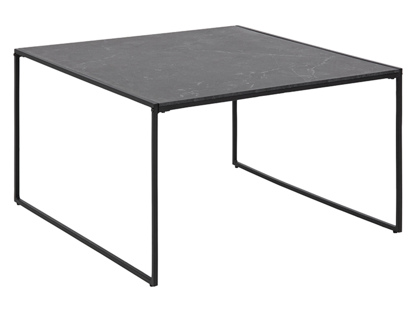 Stolik kwadratowy Infinity 80 cm czarny