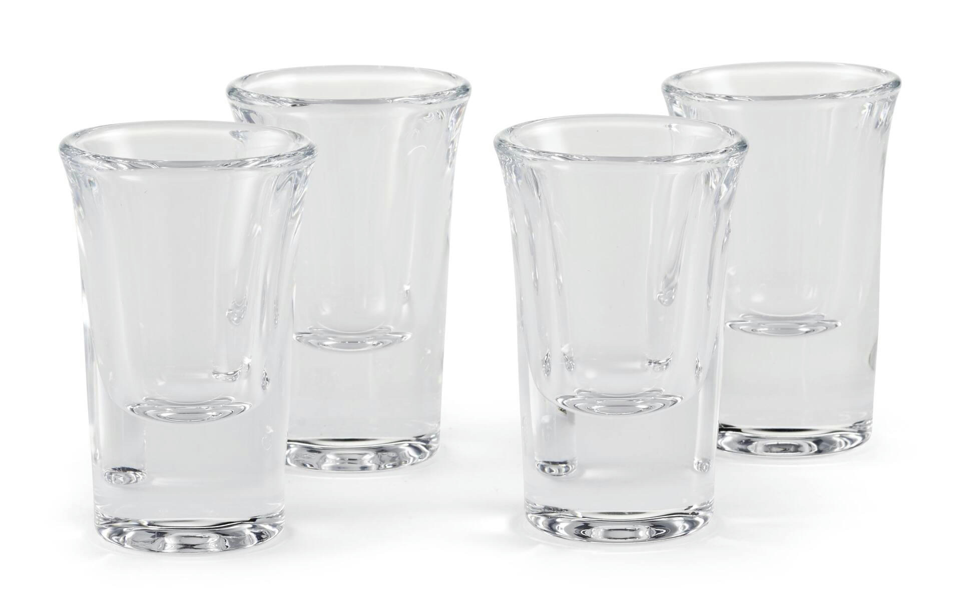 CANVAS 4pc Shot Glass Set, Dishwasher Safe, 1-oz/60-mL