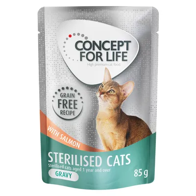 Concept for Life Sterilised Cats Salmon Grain-Free - in Gravy