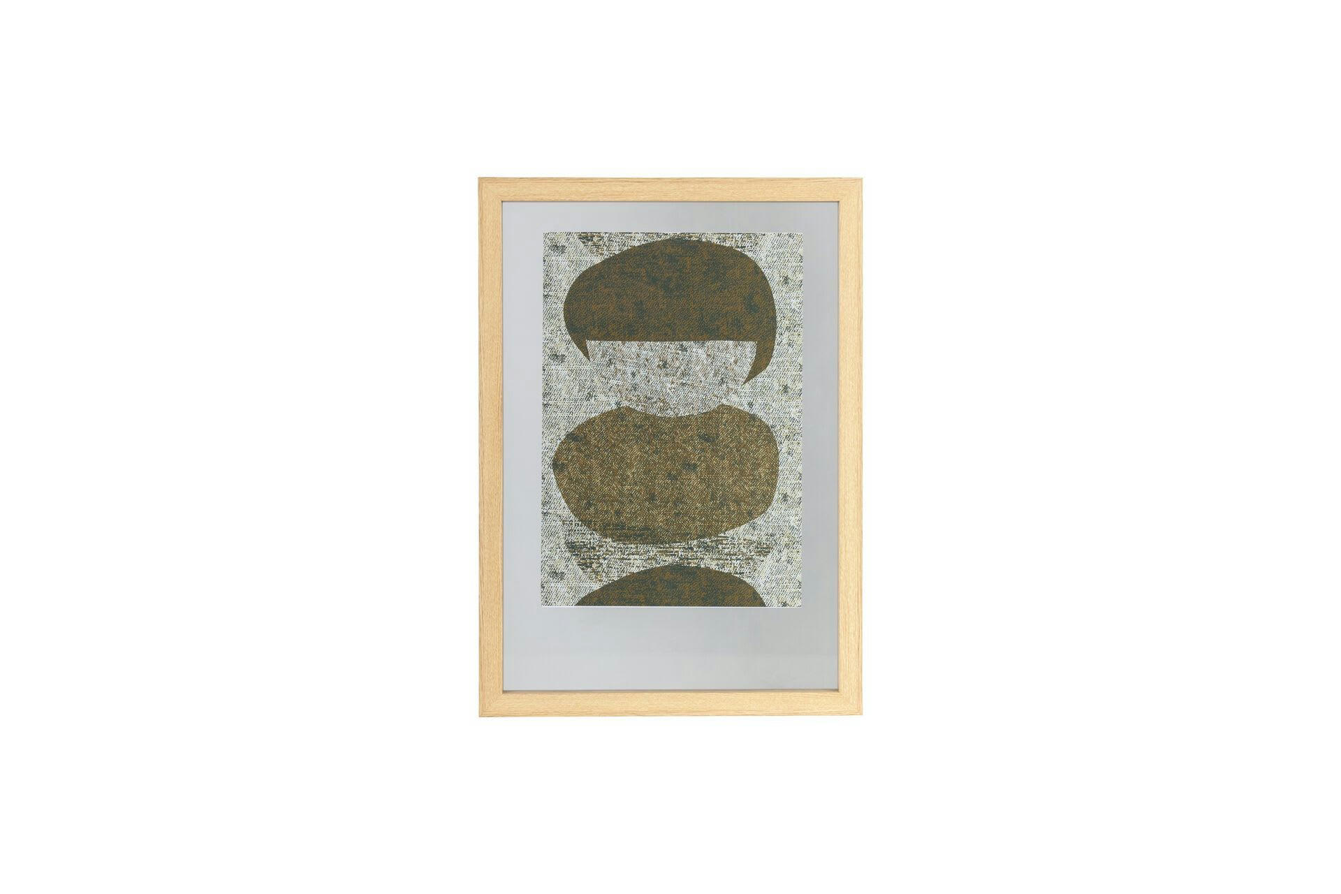 BLAKE - Grand cadre photos en bois beige 50x70