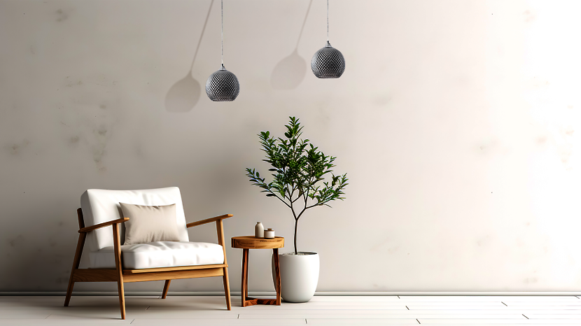 Lampa wisząca Empira szklana srebrna