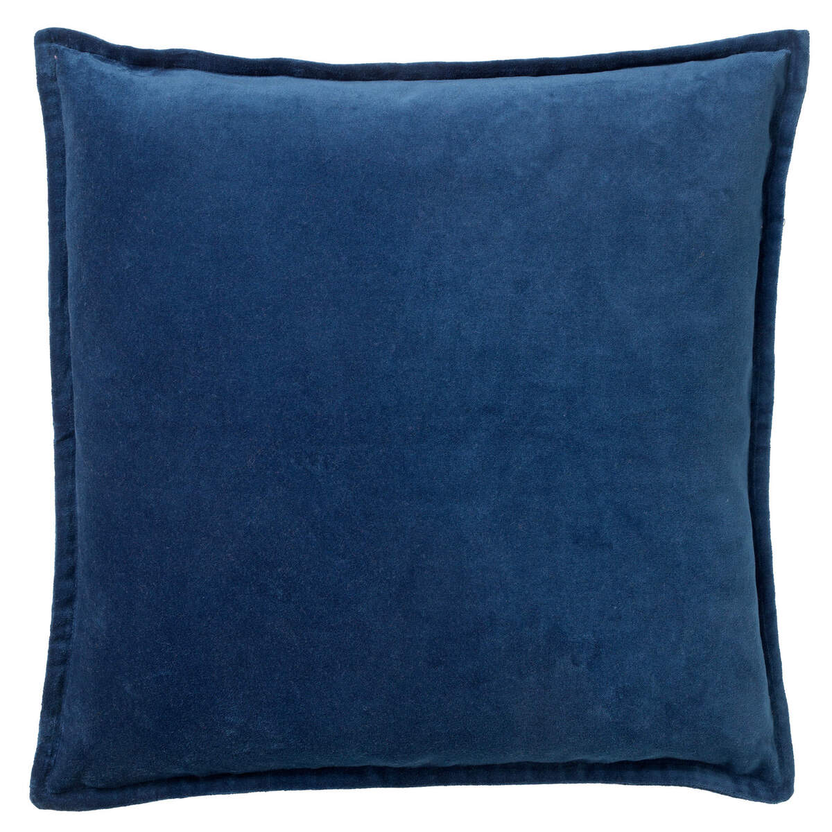 CAITH - Kussenhoes 50x50 cm - 100% katoen velvet - Insignia Blue - donkerblauw