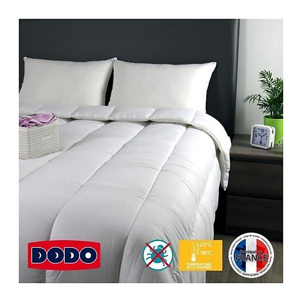 Couette tempérée Belle Nuit - 220 x 240 cm - 350gr/m² - Blanc - DODO