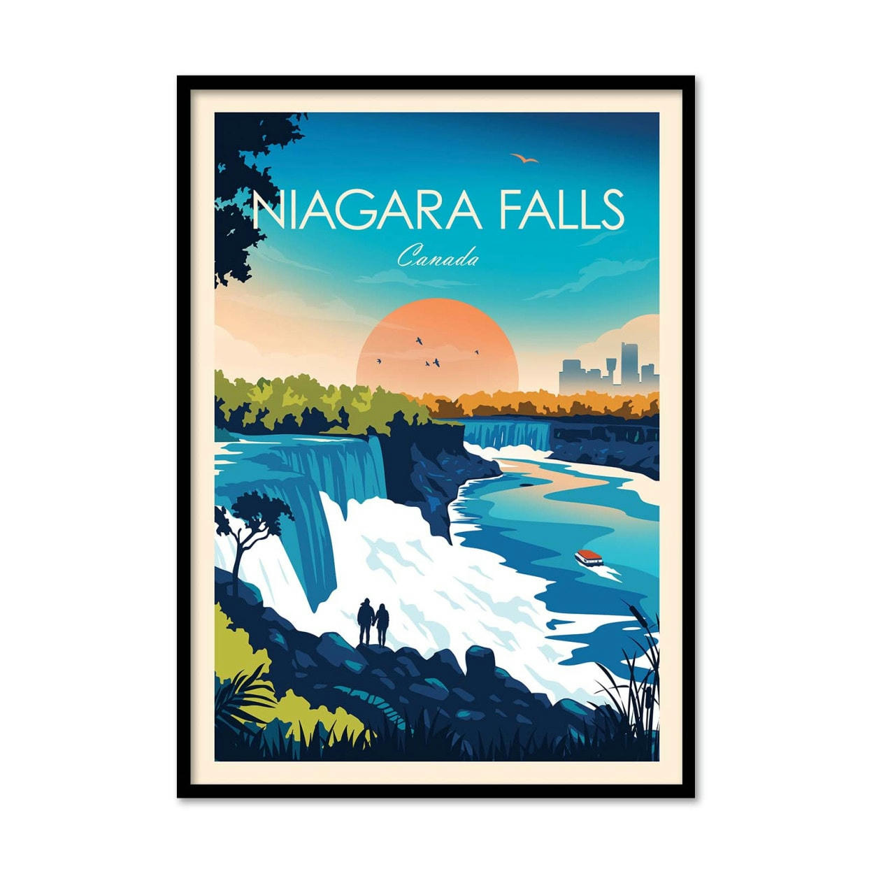STUDIO INCEPTION - NIAGARA FALLS - STUDIO INCEPTION - Affiche d'art 50 x 70 cm