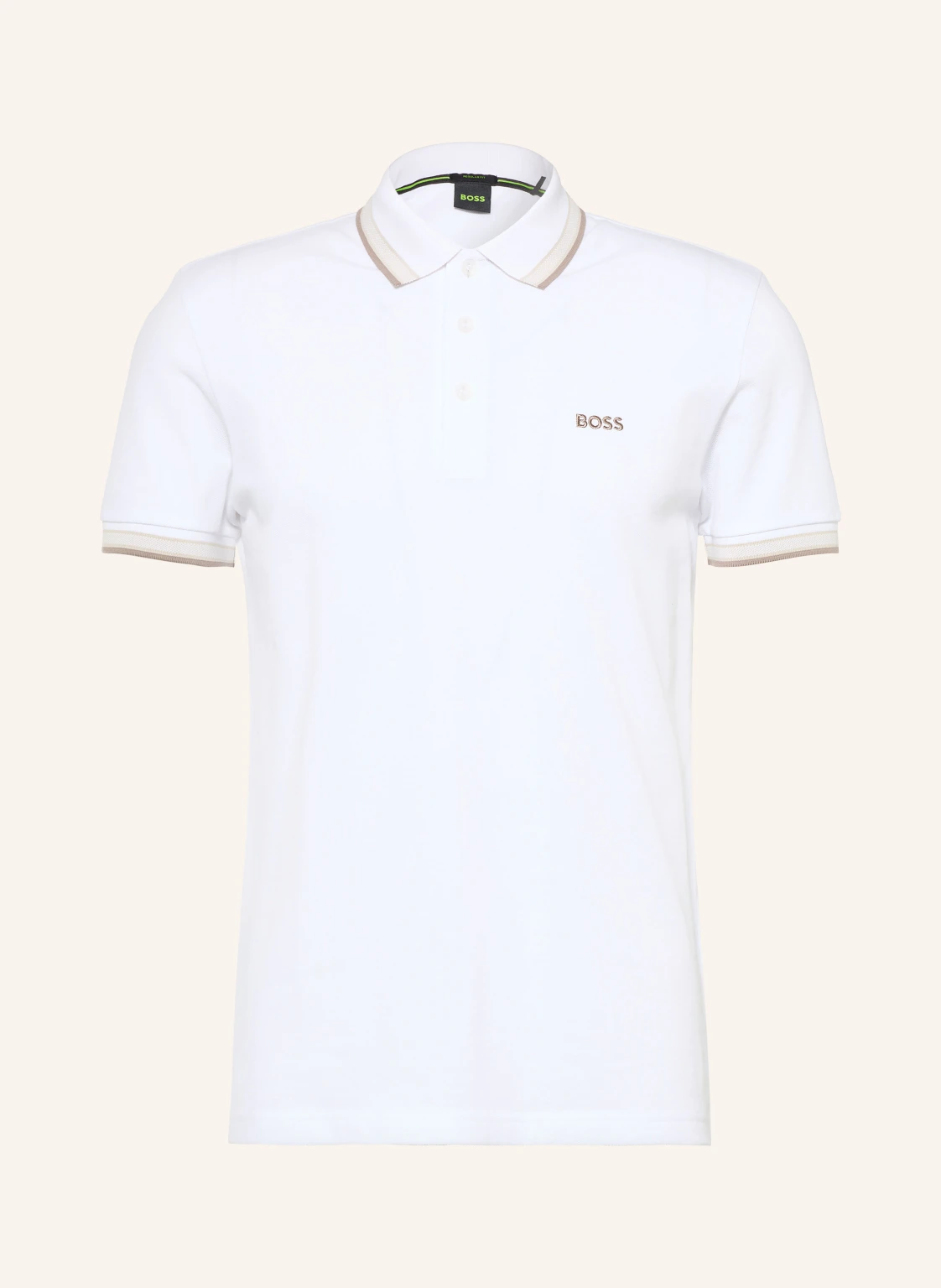 BOSS Piqué-Poloshirt PADDY CURVED Regular Fit