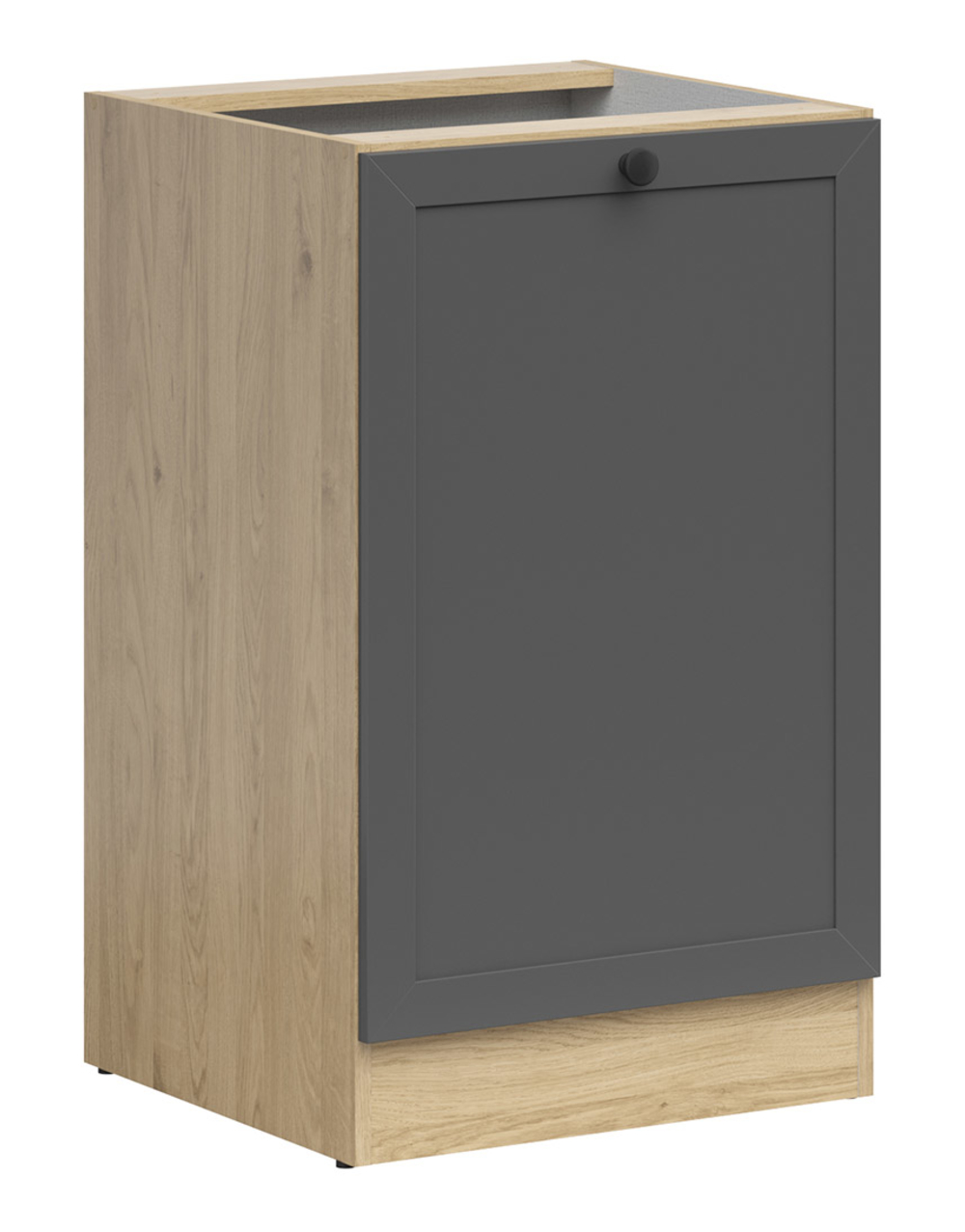 Szafka kuchenna dolna Junona Line 50 cm lewa z drzwiami dąb bernstein/grafit