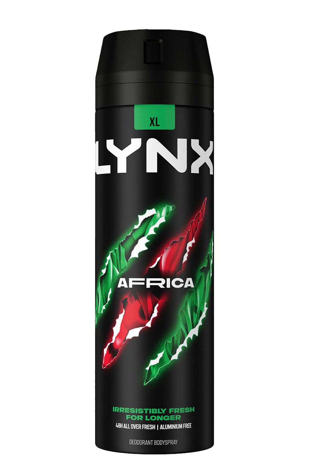 Lynx Africa Body Spray XL 48-Hour HD Fragrance Deodorant, 200ml, 12 Pack