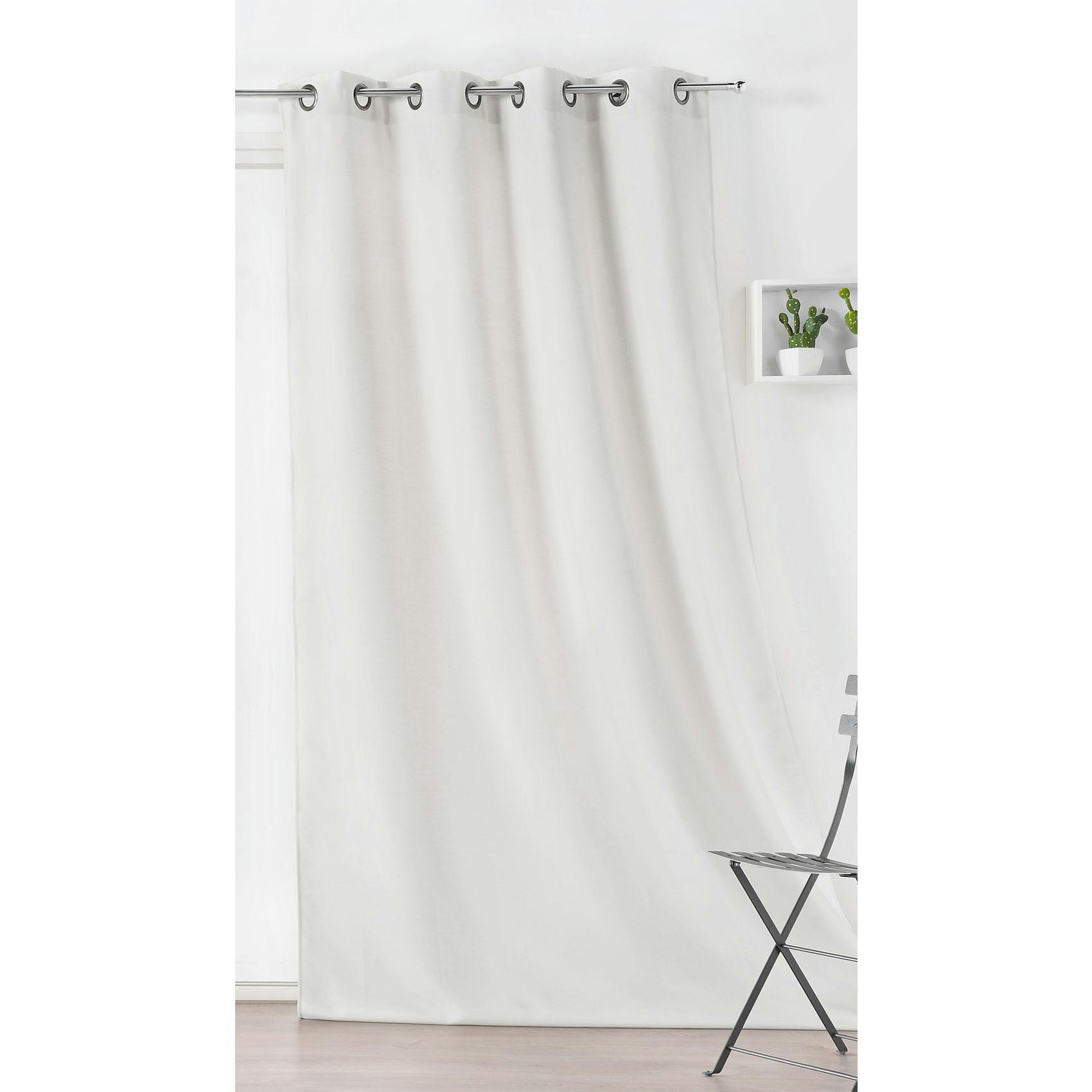 - Rideau extérieur tissu outdoor polyester ecru 135x240 cm