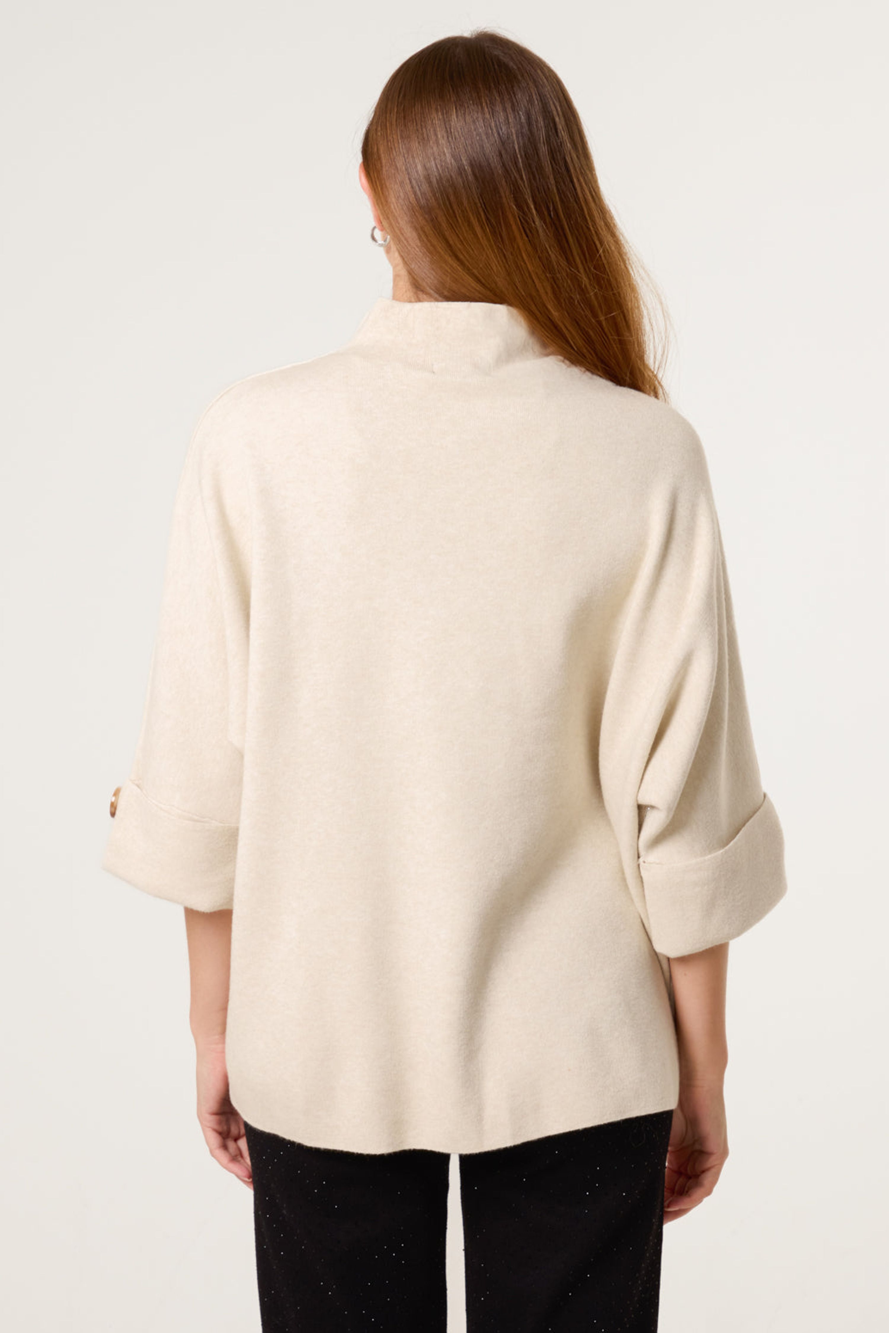 Blue Vanilla Stone Circle Rhinestone Jumper