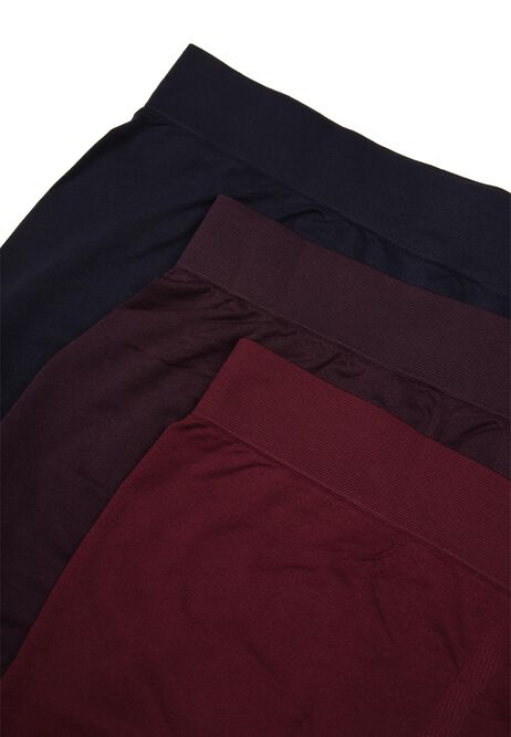 Mens 3pk Burgundy Seamfree Trunks