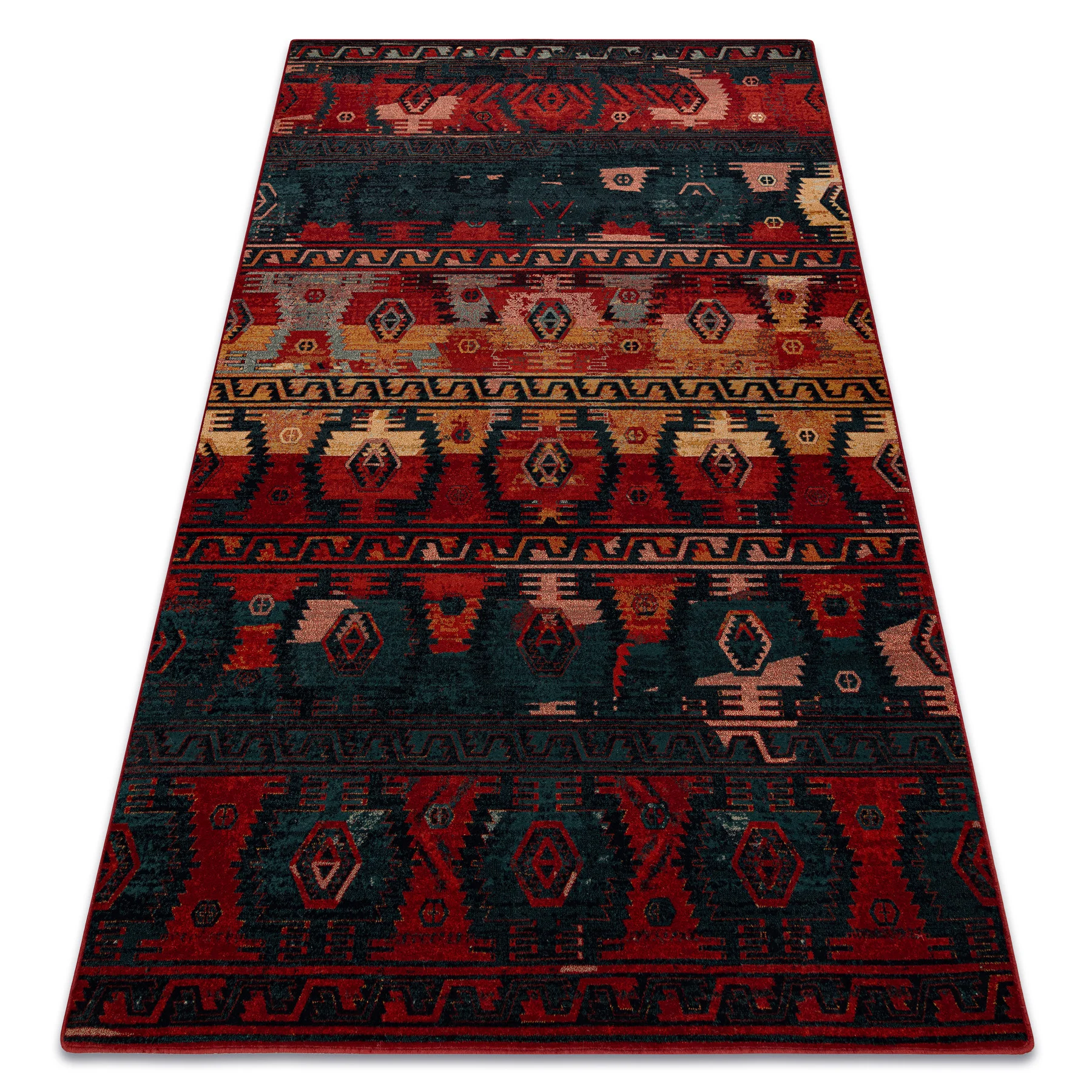 Dywan wełniany OMEGA TAPAS etno, navy 170x235 cm