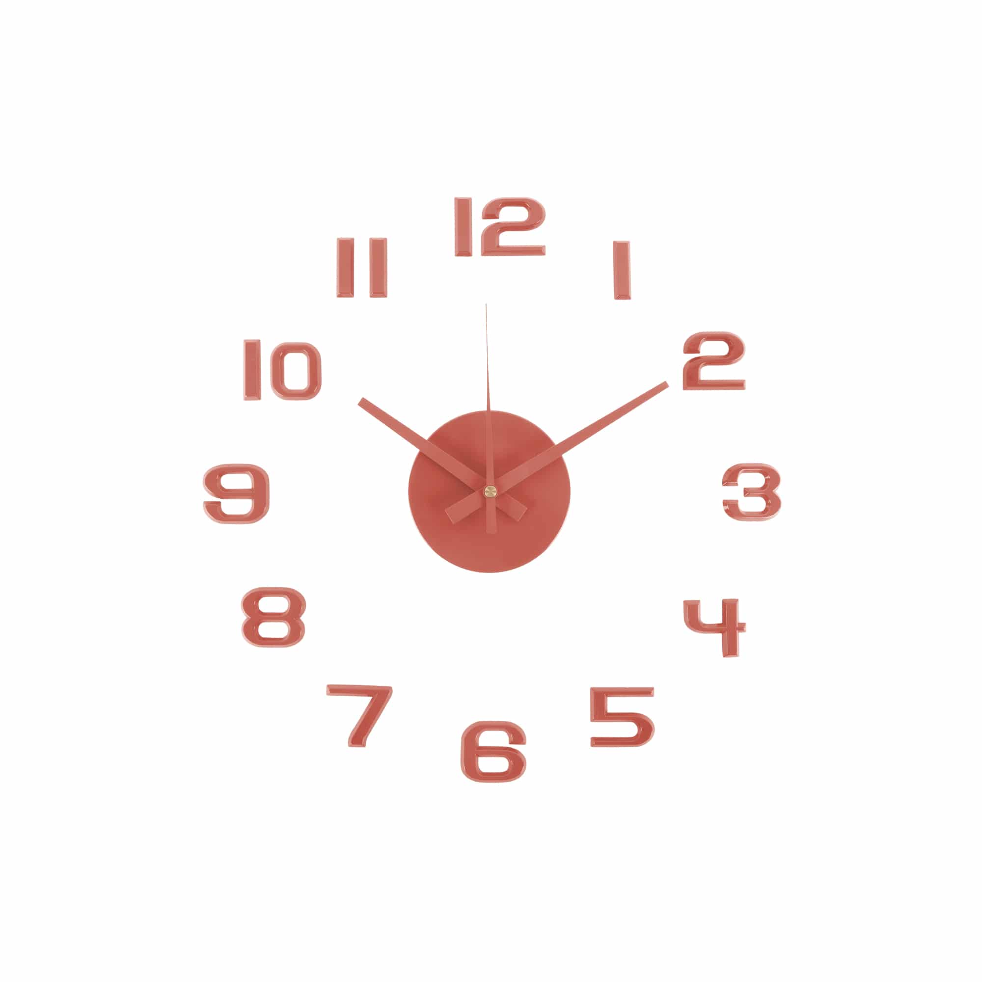 Karlsson wandklok DIY Sunset Numbers - rood - Ø35cm