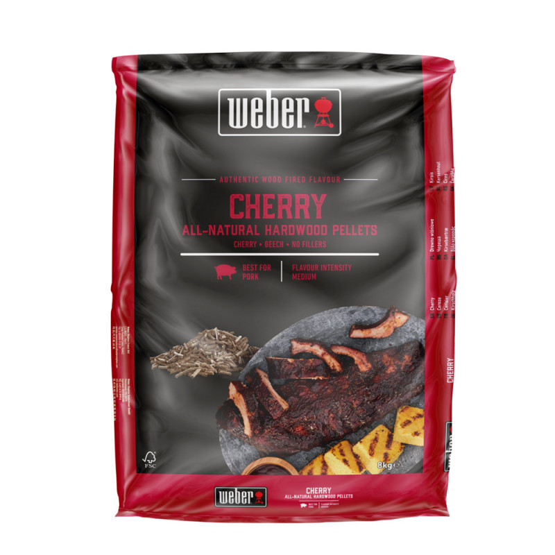 Pellets pour barbecue cerisier 8 kg WEBER