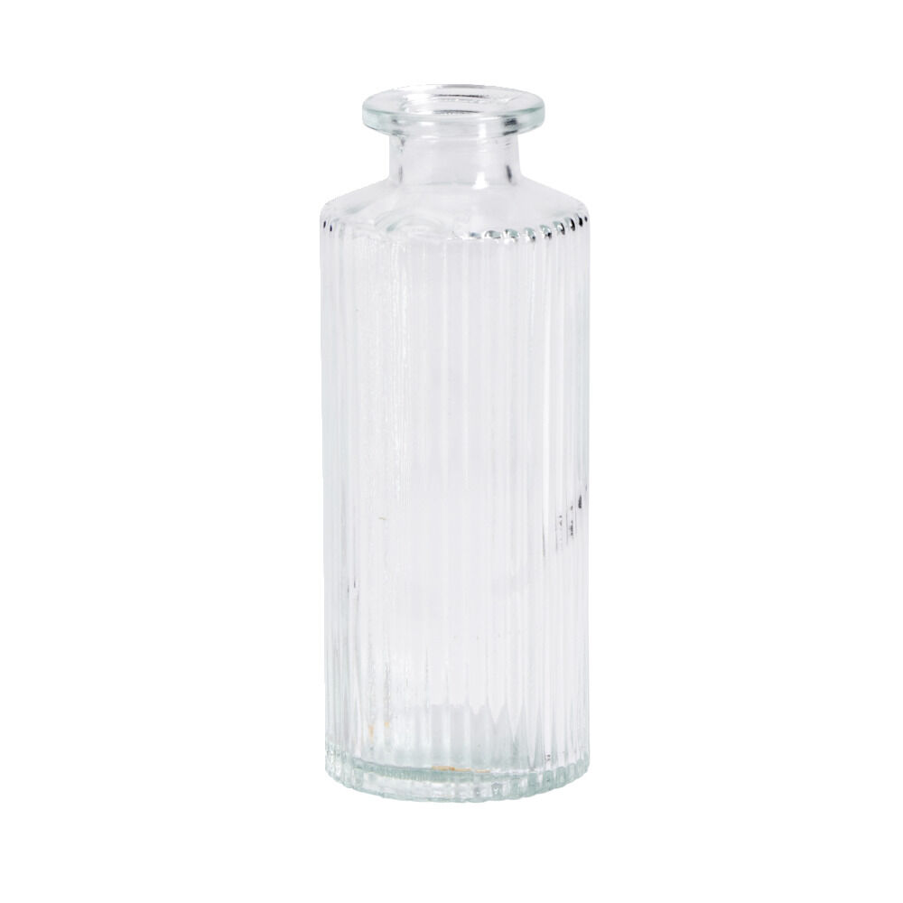 Vase soliflore en verre base arrondie Ø5xH13cm