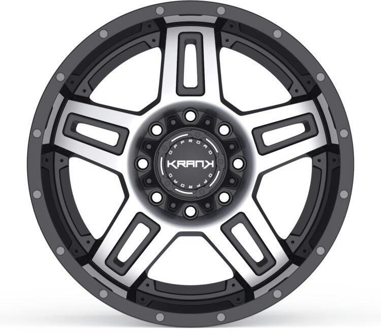 Krank Hammer Alloy Wheel/Rim, Gloss Black Machined
