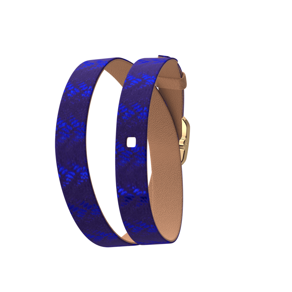 Bracelet Montre Double Tour, Batik / Grès