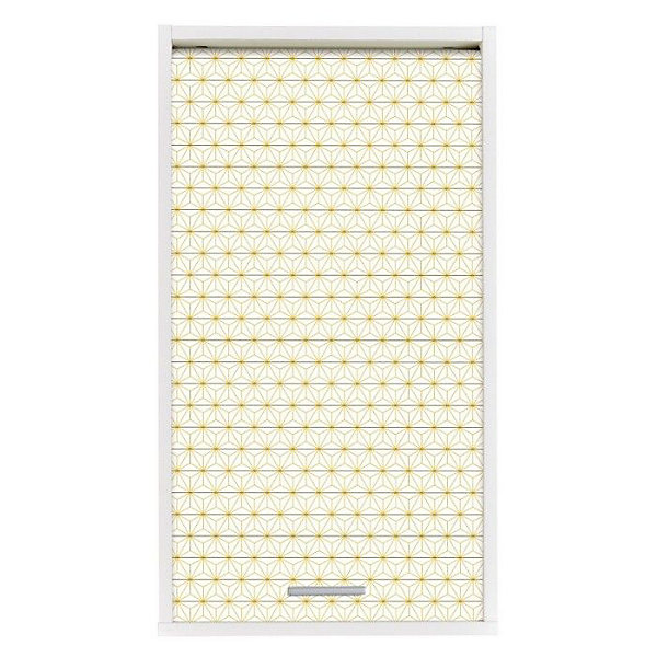 Meuble de Cuisine - Ciel étoilé jaune - 40x72 cm - Blanc - éco-conçu - Fabrication Française