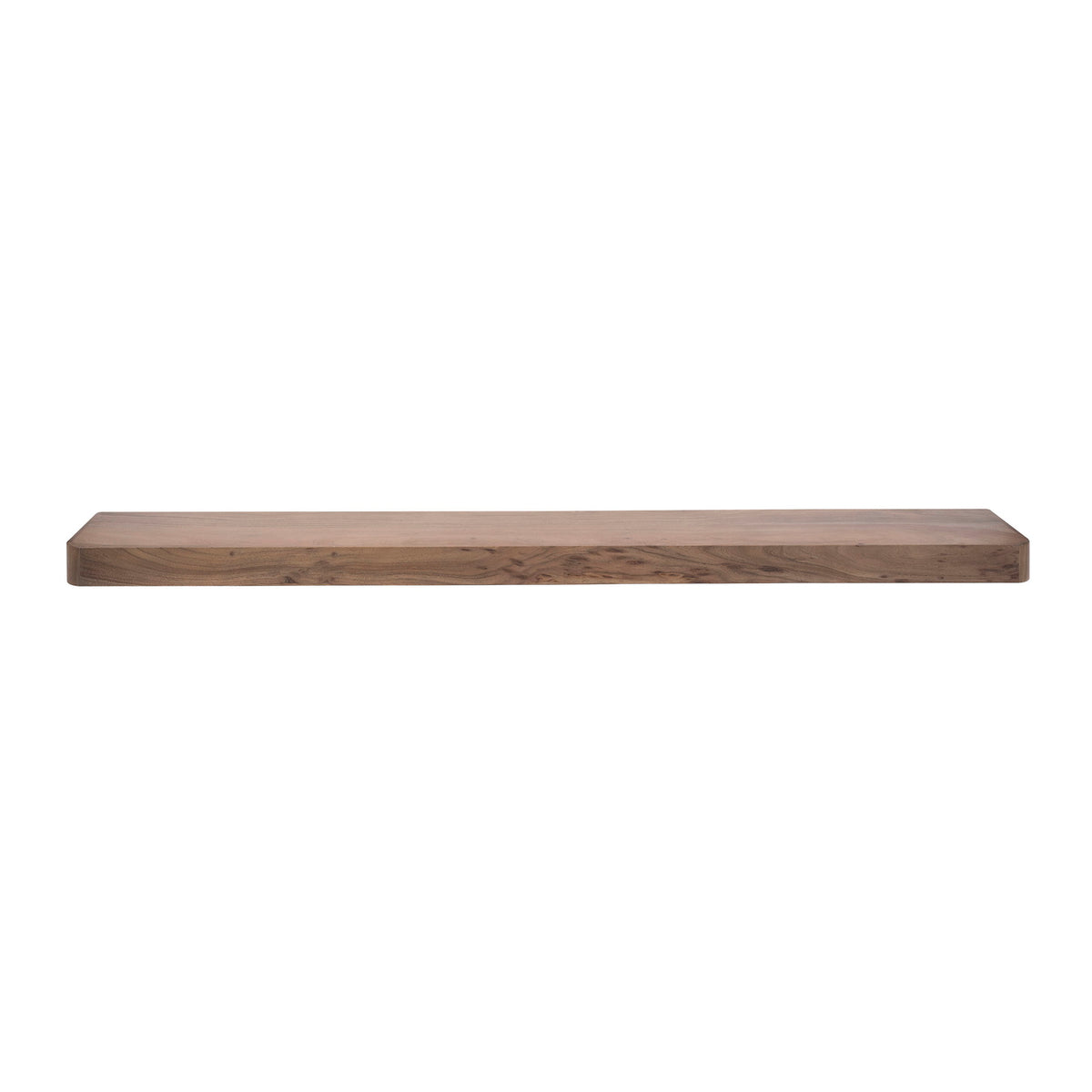 Giga Meubel Wandplank Carve - Bruin Hout - 200x25x8cm