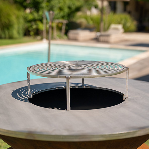 Grille de cuisson inox FIRTEN compatible avec brasero diamètre 120 cm