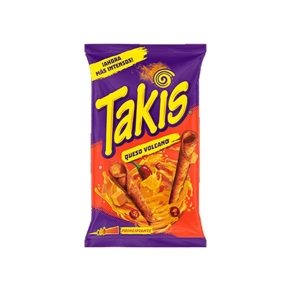 Tortillas roulées Takis queso volcano fromage épicé 100gr