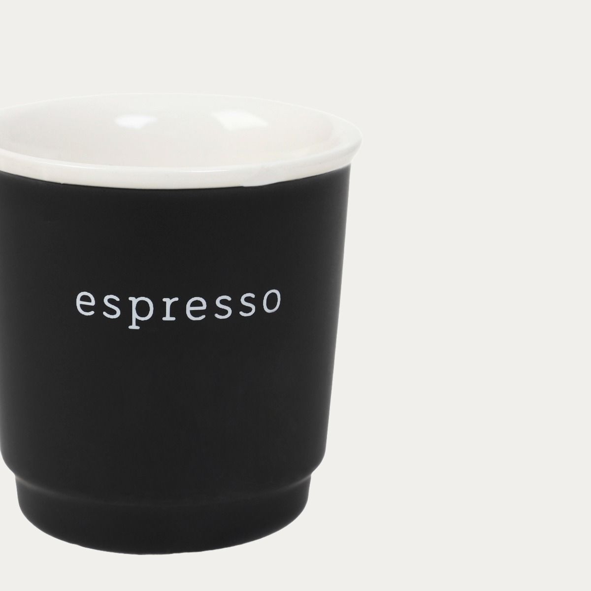 Kubek VAMOS do espresso czarny 0,1 l