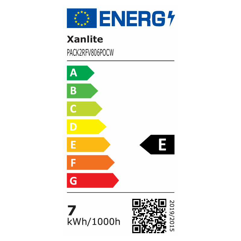 Ampoule boule opaque LED E14 blanc neutre 806 lm 6,5 W 2 pièces XANLITE
