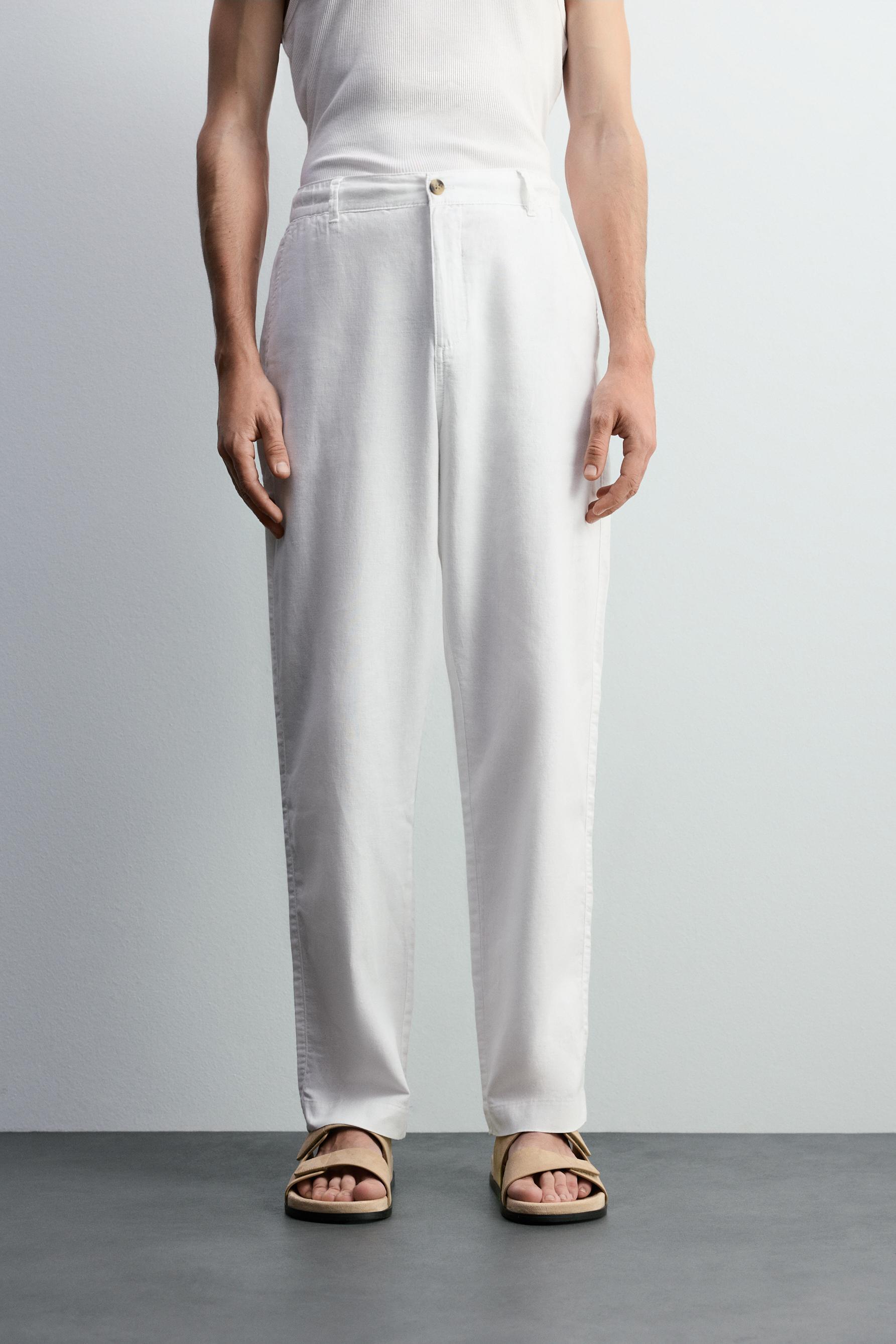 Pantalón vestir algodón - lino