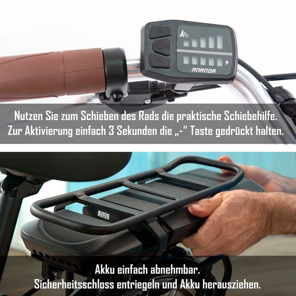 E-Bike City 28 Zoll, RH: 50 cm, 3-Gang
