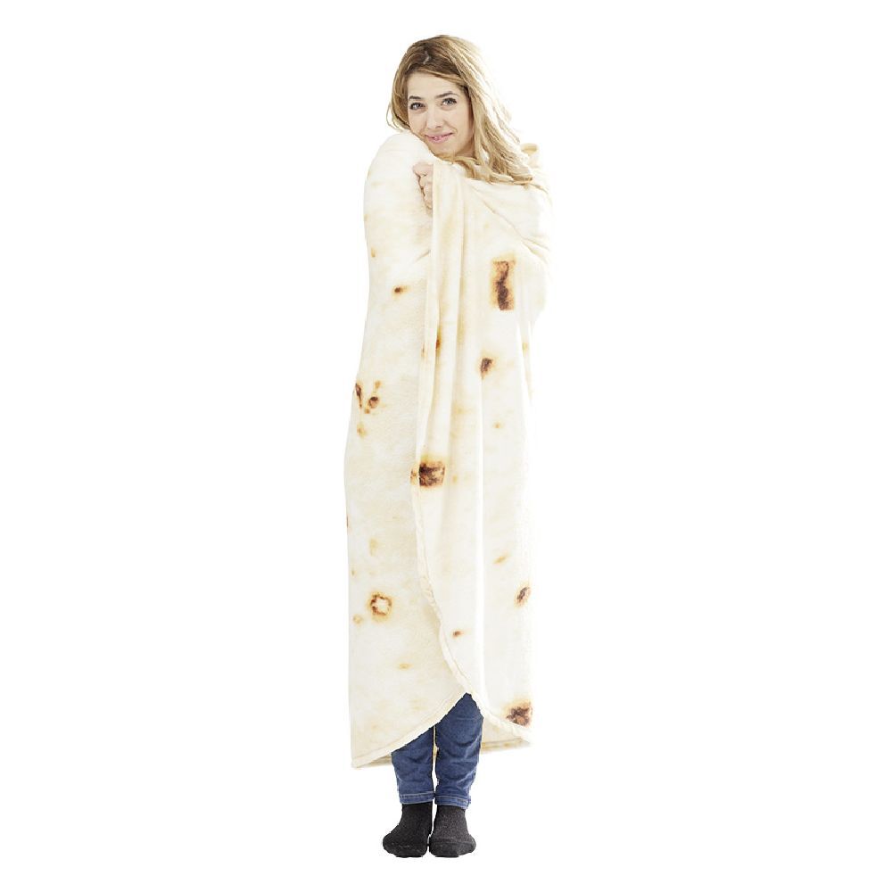 Plaid rond imitation burrito Ø150cm