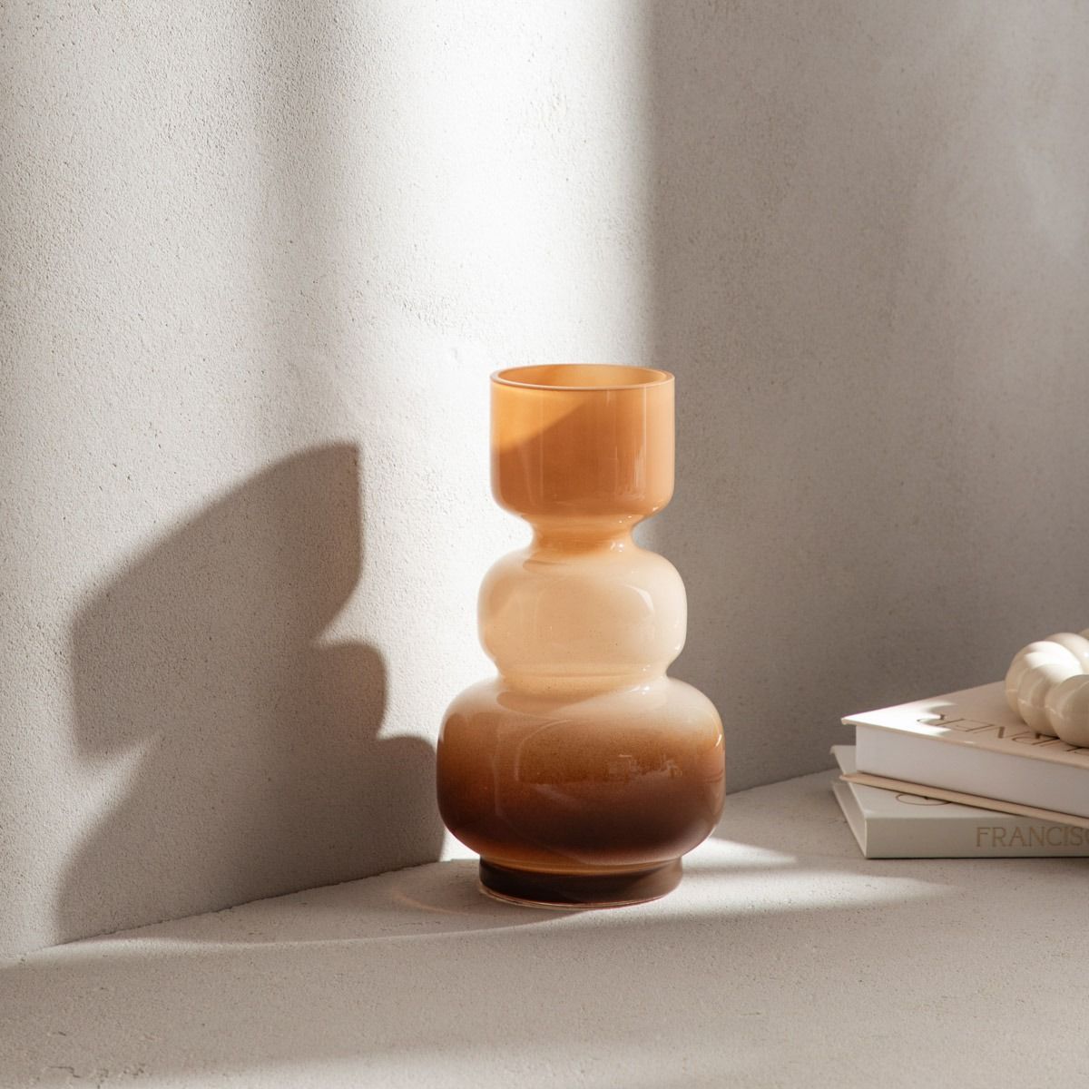 Wazon XIAO szklany ombre 14x25 cm