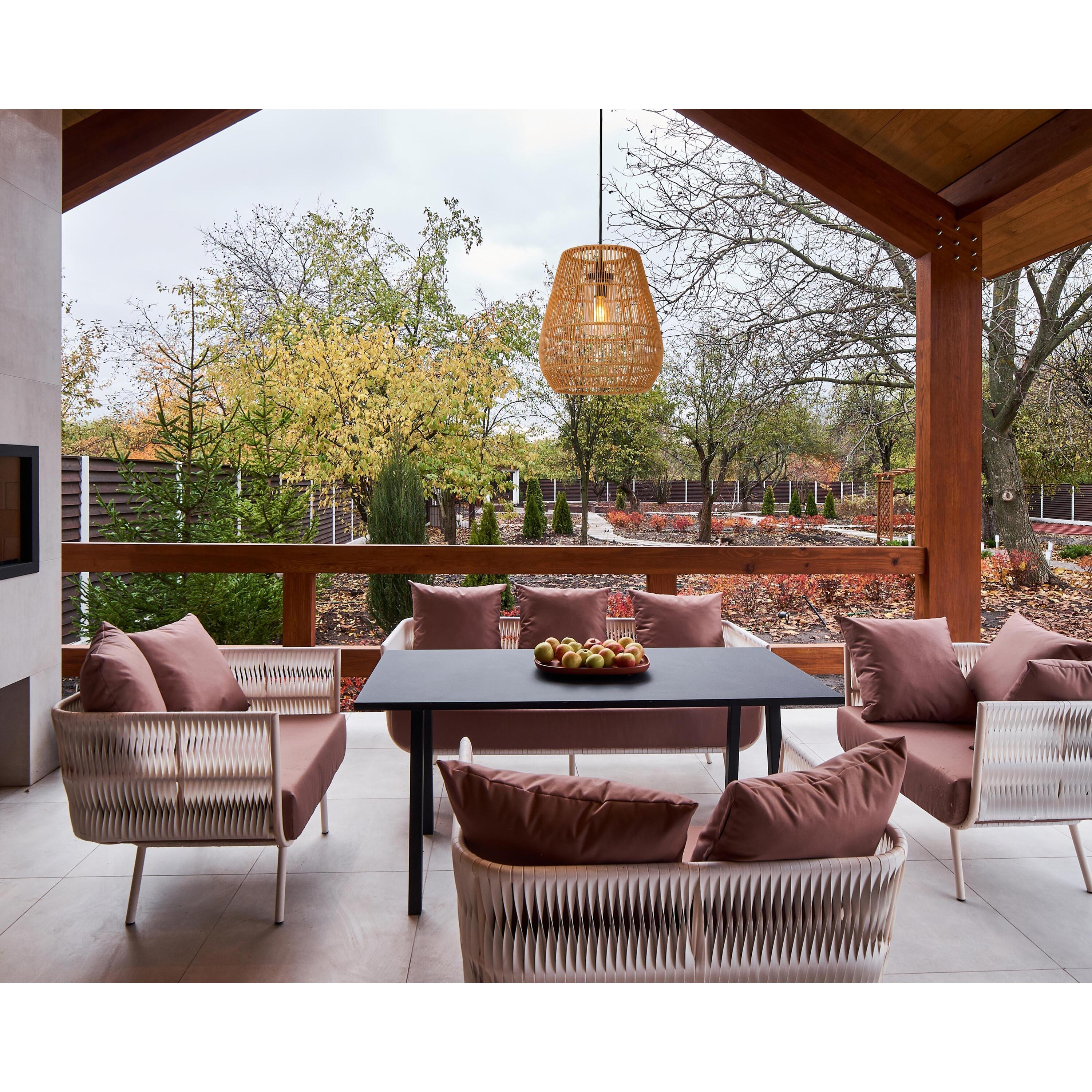 Nerida hanglamp buiten IP44 naturel