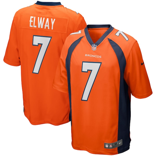 John Elway Denver Broncos Nike Game Retired Player Jersey - Orange/Navy