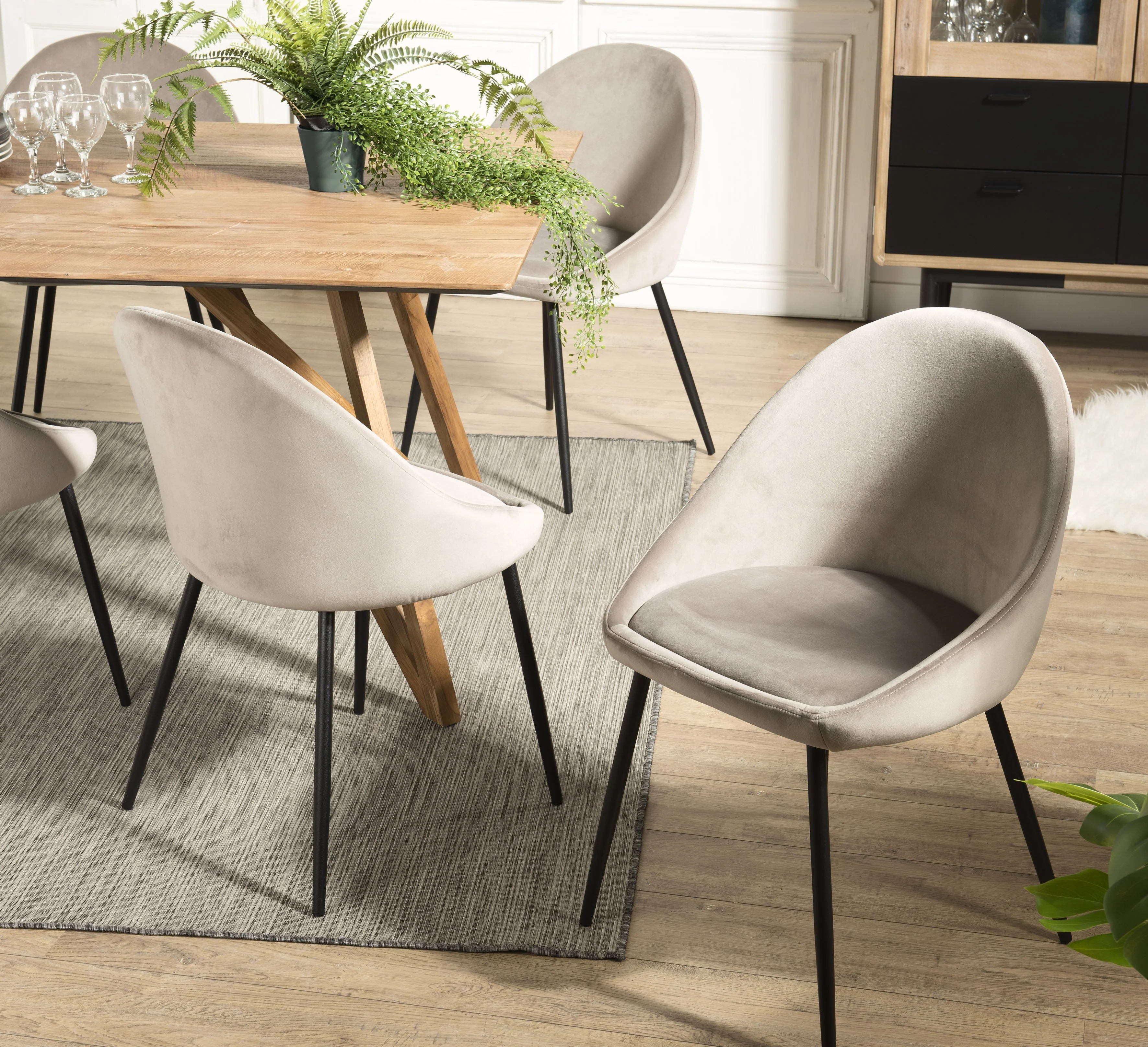 Set van 2 eetkamerstoelen Benny