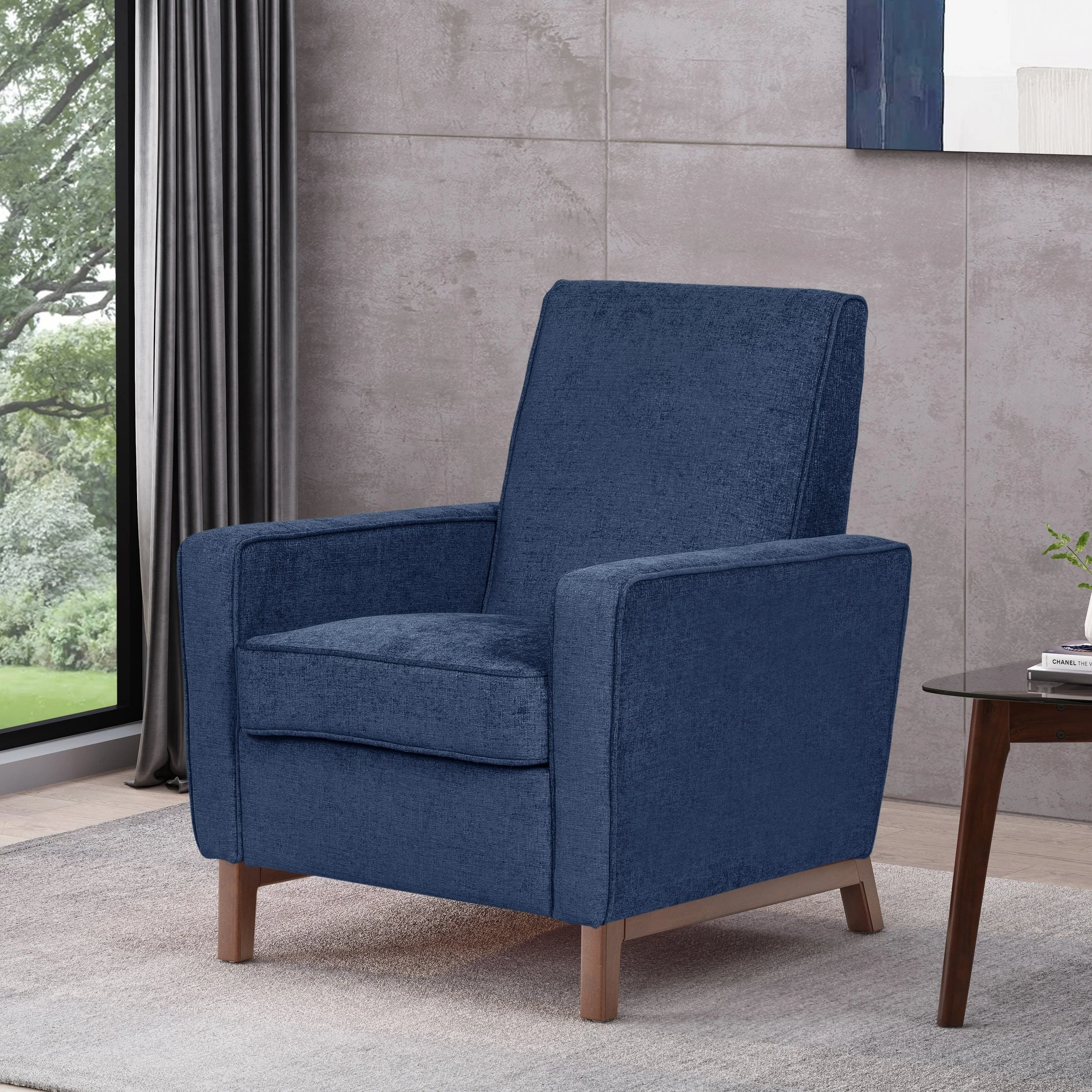 Helmville Contemporary Upholstered Club Chair by Christopher Knight Home - 31.50 L x 30.25 W x 37.50 H