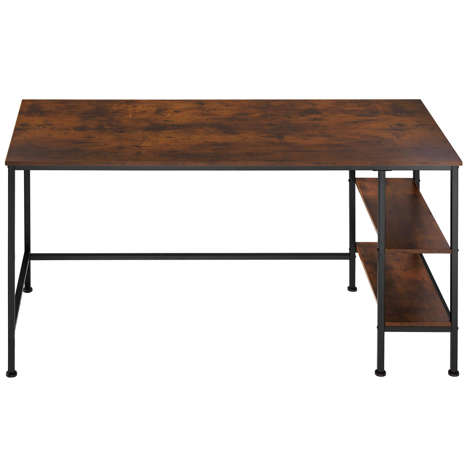 - Bureau Style industriel Bois foncé industriel, rustique