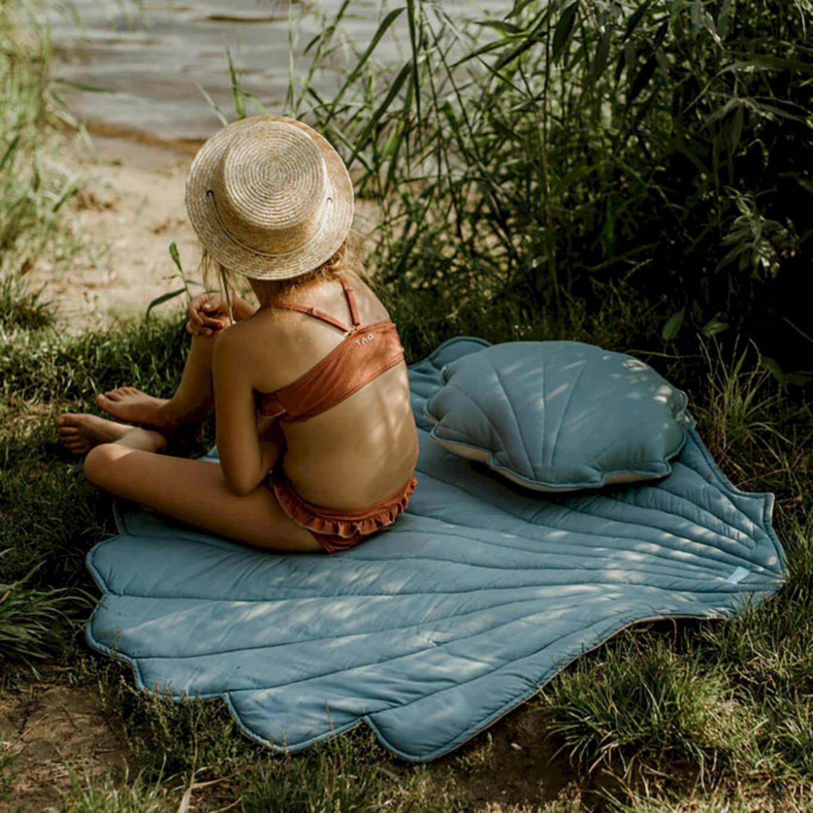 SEA STORIES - Tapis enfant Lin Bleu