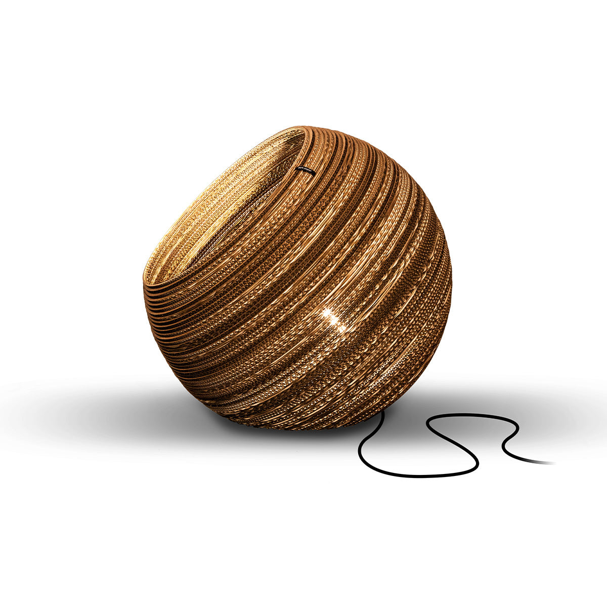 Think Paper tafellamp Globe - 1 lichts - 44 x 41  cm - bruin