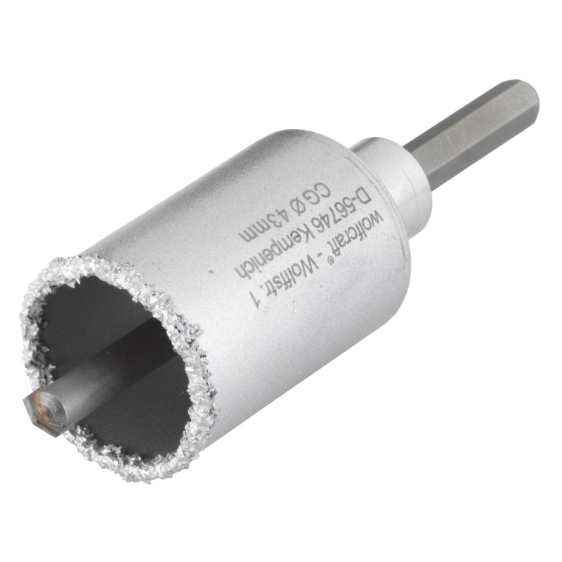 Trépan en carbure de tungstène Ø 43 mm WOLFCRAFT
