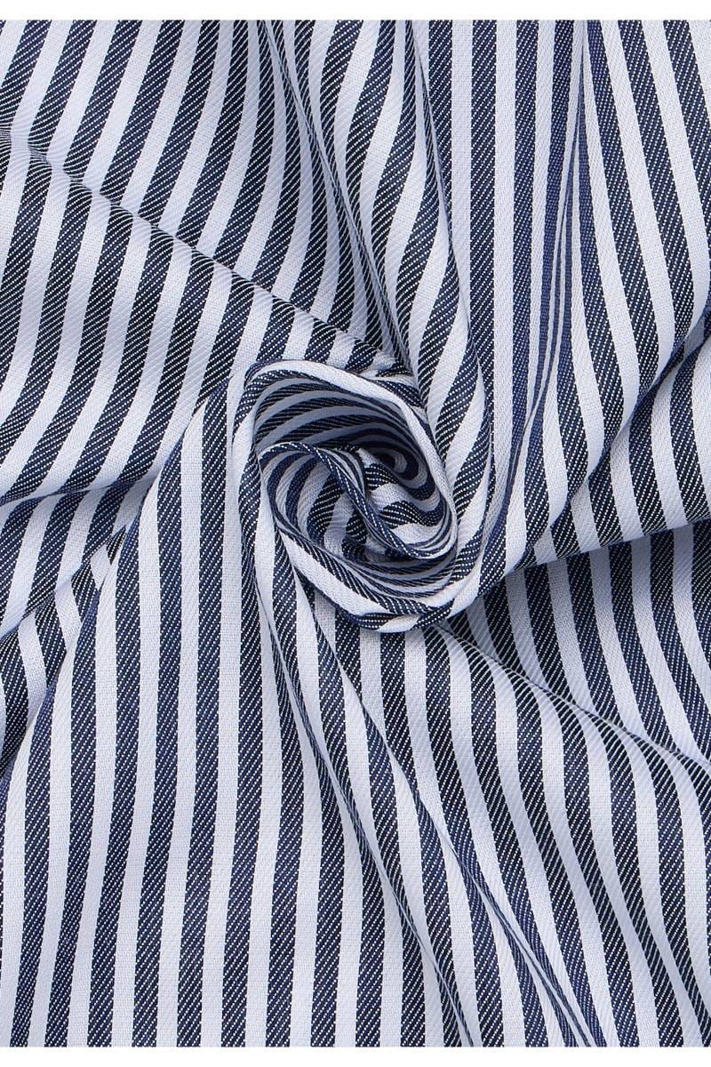 ETERNA Modern Fit Hemd marine, Gestreift (extra langer Arm)