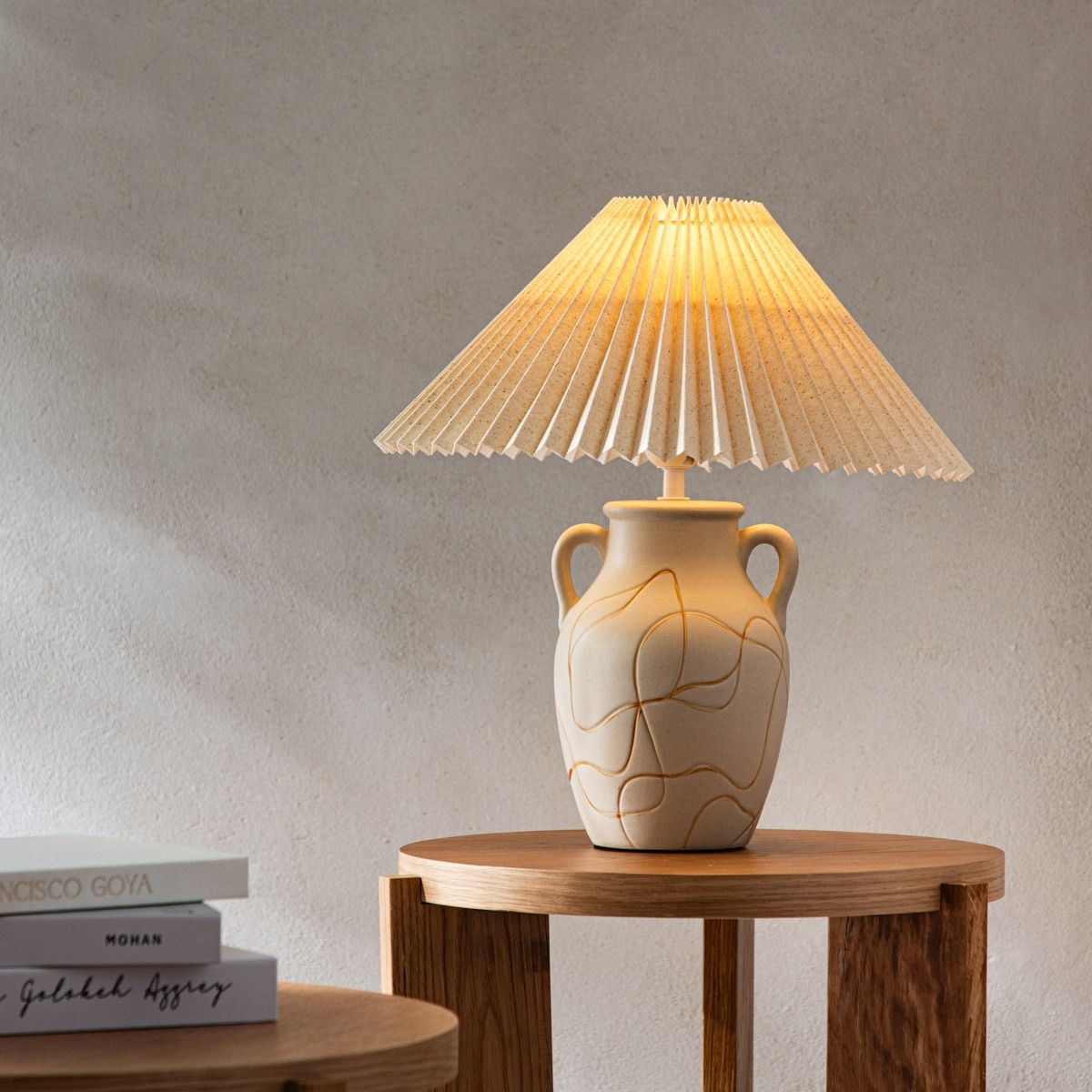 Lampa stołowa TETO ceramiczna 35,5x35,5x38 cm