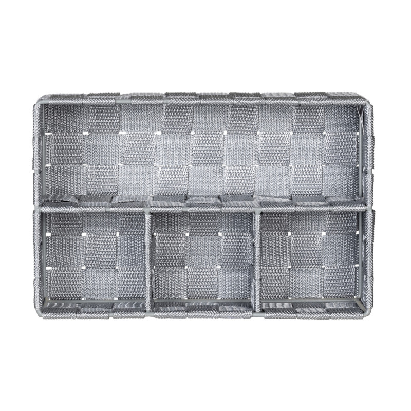 Box de rangement Adria 4 compartiments gris WENKO