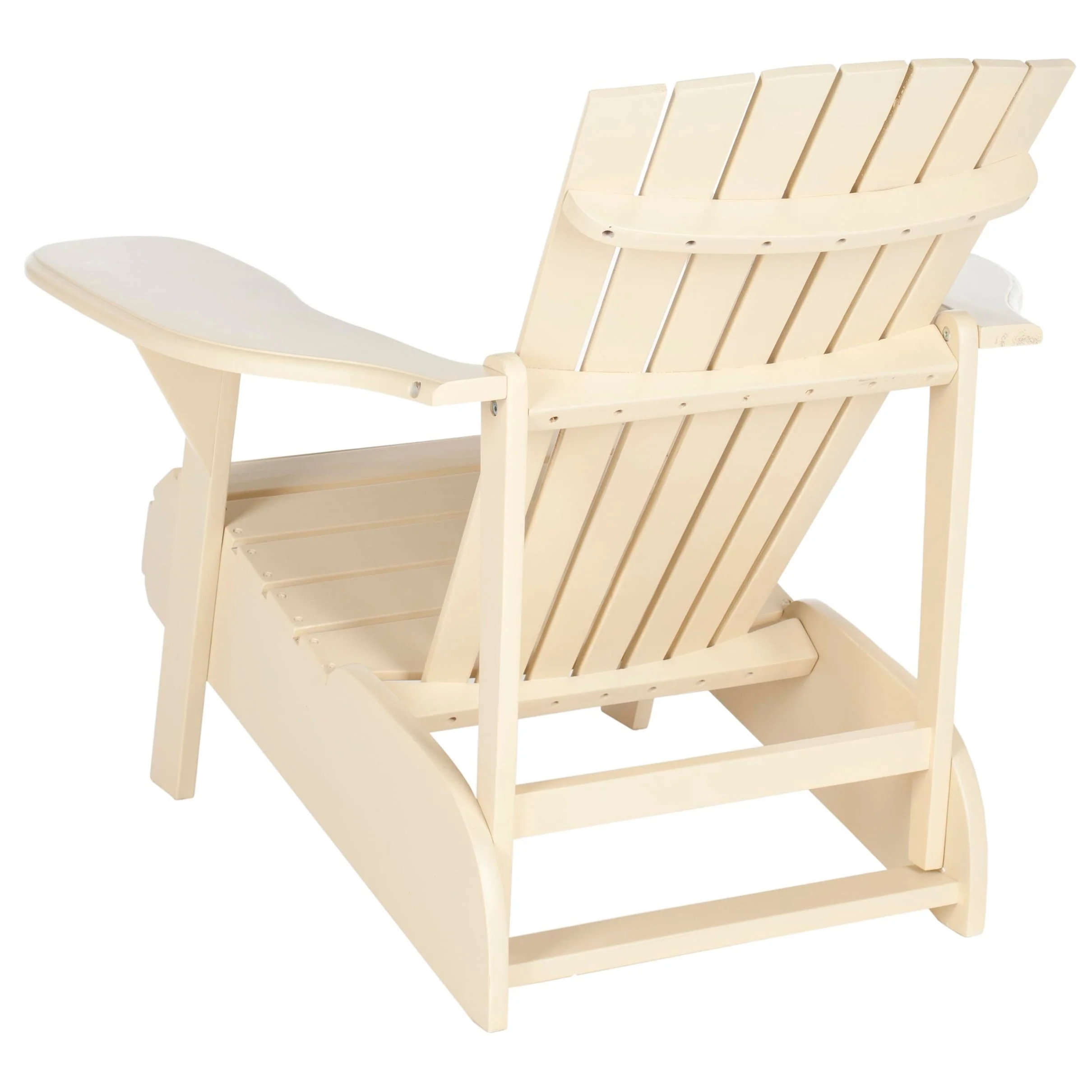 SAFAVIEH Outdoor Living Mopani Adirondack Beige Acacia Wood Chair - 34W x 37D x 33H