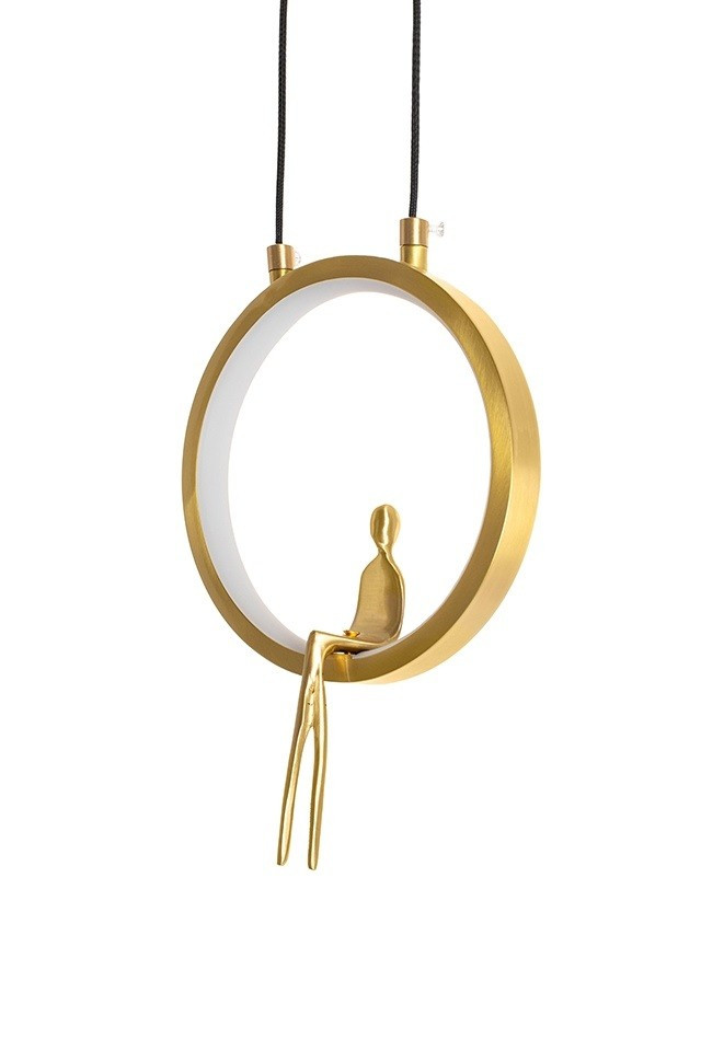 MOOSEE lampa wisząca BOY CIRCLE złota